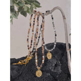 Vintage Crystal Beads Collar Necklace for Women