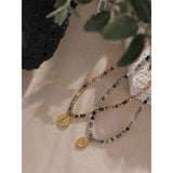 Vintage Crystal Beads Collar Necklace for Women