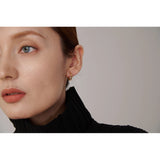 Golden CZ Ear Bone Earrings Stainless Steel Non-Piercing Cartilage Jewelry