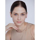 CZ Stainless Steel Huggie Hoop Earrings, Water-resistant Jewelry