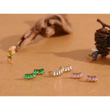 Geometric Small Stud Earrings CZ Stainless Steel Waterproof Jewelry