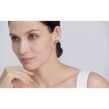 Geometric Small Stud Earrings CZ Stainless Steel Waterproof Jewelry