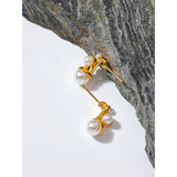 Golden Sweet Jewelry Gift Stainless Steel Stud Earrings for Women