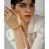 Pearls Stainless Steel Cuff Bangle for Women