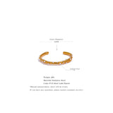 Pearls Stainless Steel Cuff Bangle for Women