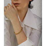 Pearls Stainless Steel Cuff Bangle for Women