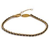 Red Poly Thread Chain Bracelet Bangle Stainless Steel Dainty Jewelry