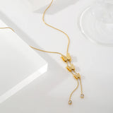 Butterfly Sexy Pendant Necklace for Women Cubic Zirconia Jewelry