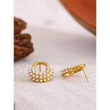 Geometric Stud Earrings in Stainless Steel
