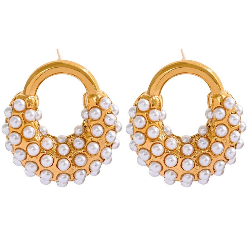 Geometric Stud Earrings in Stainless Steel