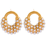 Geometric Stud Earrings in Stainless Steel