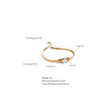 CZ Snake Chain Stainless Steel Bracelet Bangle for Women
