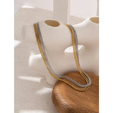 Double Layer Stainless Steel Necklace Jewelry