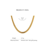 Double Layer Stainless Steel Necklace Jewelry