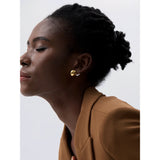 Stainless Steel Pearl Stud Earrings for Women