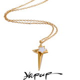 18K PVD Plated Star Pendant Necklace Gift