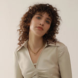 Chain Statement Necklace for Women Stainless Steel Charm Jewelry