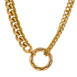 Chain Statement Necklace for Women Stainless Steel Charm Jewelry