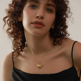 Heart Stainless Steel Pendant Drop Necklace