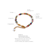 Natural Stone Pearl Chain Bracelet Bangle for Women