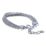 Stainless Steel Cuban Chain Bracelet 18K PVD Plated Bangle