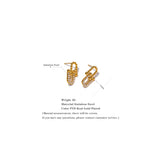 Geometric Stainless Steel Stud Earrings Texture Charm Jewelry Gift
