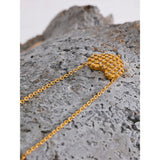 CZ Heart Pendant Steel Necklace Valentine Gift