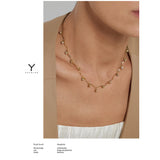 Colorful CZ Stainless Steel Collar Necklace Women's Jewelry Christmas Gift