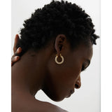 Micro CZ Stainless Steel Hoop Huggie Earrings Women