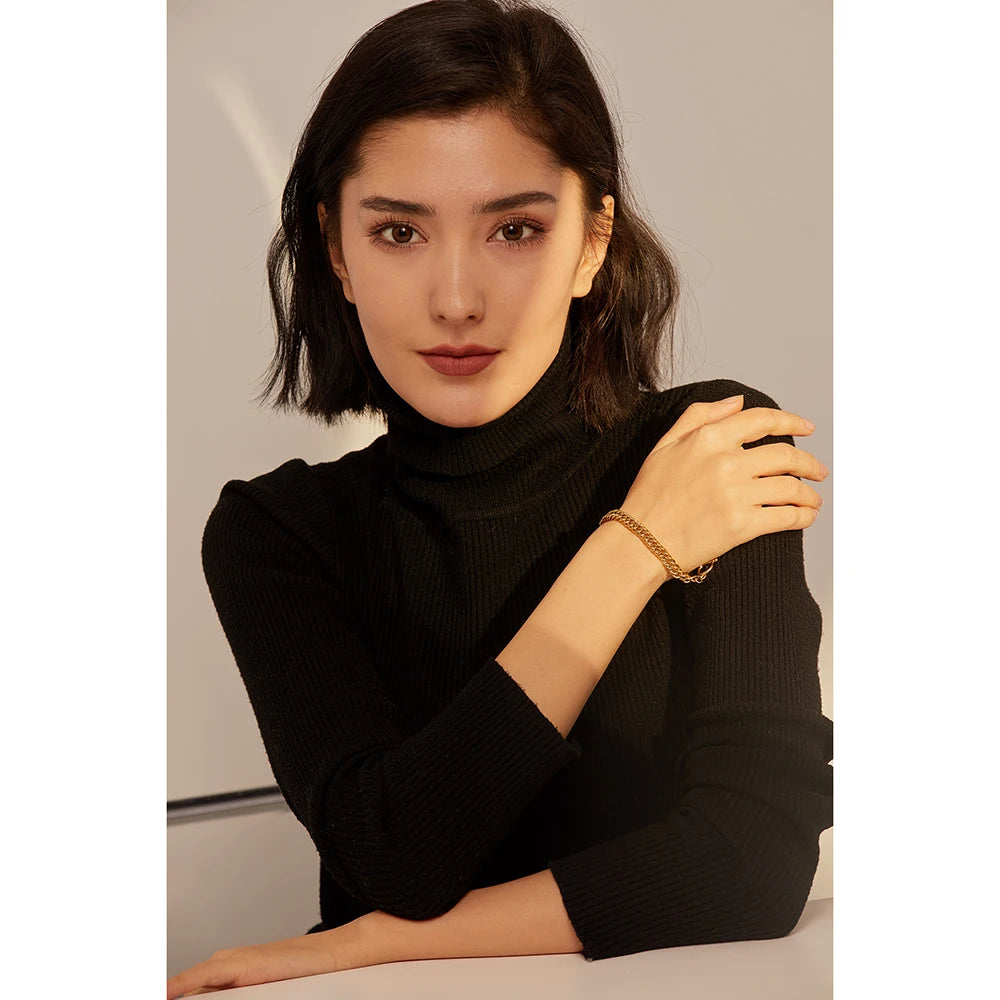 Geometric Stainless Steel Choker Necklace for Women
