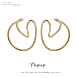Metal Geometric Ear Bone Clip for Women Copper No Puncture Earrings