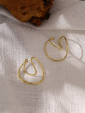 Metal Geometric Ear Bone Clip for Women Copper No Puncture Earrings