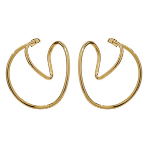 Metal Geometric Ear Bone Clip for Women Copper No Puncture Earrings