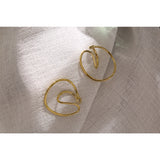 Metal Geometric Ear Bone Clip for Women Copper No Puncture Earrings