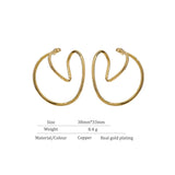 Metal Geometric Ear Bone Clip for Women Copper No Puncture Earrings