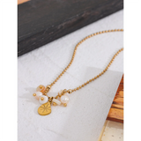 Freshwater Pearl Shell Pendant Necklace Stylish Jewelry for Women