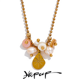 Freshwater Pearl Shell Pendant Necklace Stylish Jewelry for Women