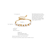 Freshwater Pearls Bead Chain Stainless Steel Waterproof Bracelet