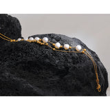 Freshwater Pearls Bead Chain Stainless Steel Waterproof Bracelet