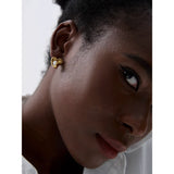 Natural Pearl Heart Stud Earrings Romantic Jewelry
