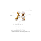 Unique Pearl Stainless Steel Stud Earrings for Women