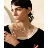 Japan Measly Beads Grey Stone Pearl Necklace Women Jewelry