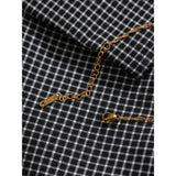 Stainless Steel Angel Pendant Necklace 18K Plated Round Charm Collar Jewelry
