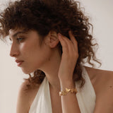 Golden Butterfly Open Charm Bracelet for Women