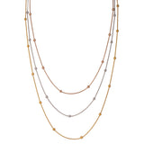 Stainless Steel Layered Necklace for Women Metal 14K Plated Choker