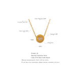 Heart CZ Pendant Necklace for Women Collar Golden Charm Jewelry Gift