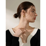 Stainless Steel Conch Charm Stud Earrings Titanium
