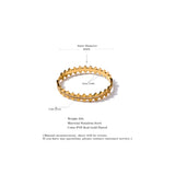 Geometric CZ Bangle 18k Stainless Steel Bracelet