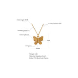 Romantic Pearls Butterfly Pendant Necklace Charm