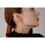 CZ Hoop Earrings Stainless Steel Huggie Jewelry for Women